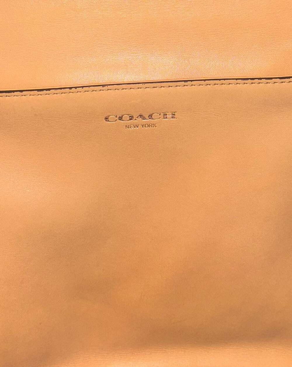 Coach Legacy Willis 70th Anniversary Tan Leather Top Handle Bag with Shoulder St - Picture 9 of 12